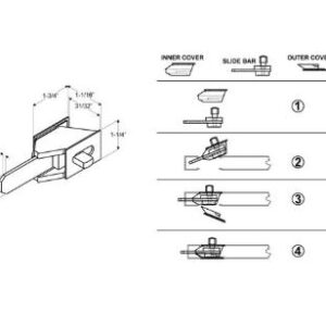 Latch Dual Slide - PA54-MP1 - Image 2