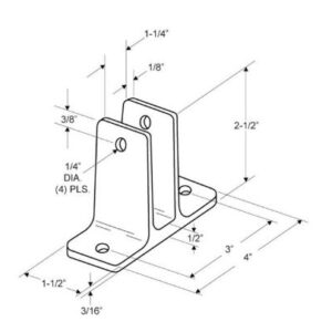 Bracket -1 1/4" Width - PA95 - Image 2