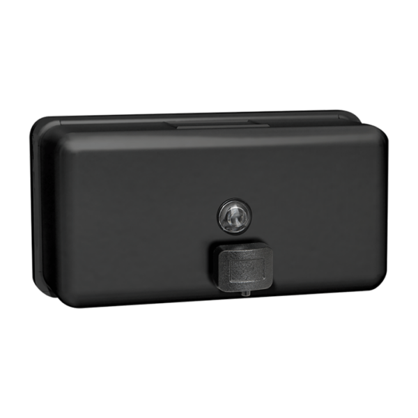 Matte Black Horizontal Liquid Soap Dispenser - PA0345-MB