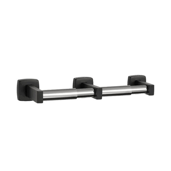 Matte Black Toilet Tissue Holder Double Roll ADA - PA7305-2-41