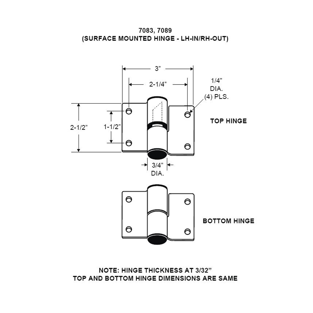 Top & Bottom Hinge - Image 2