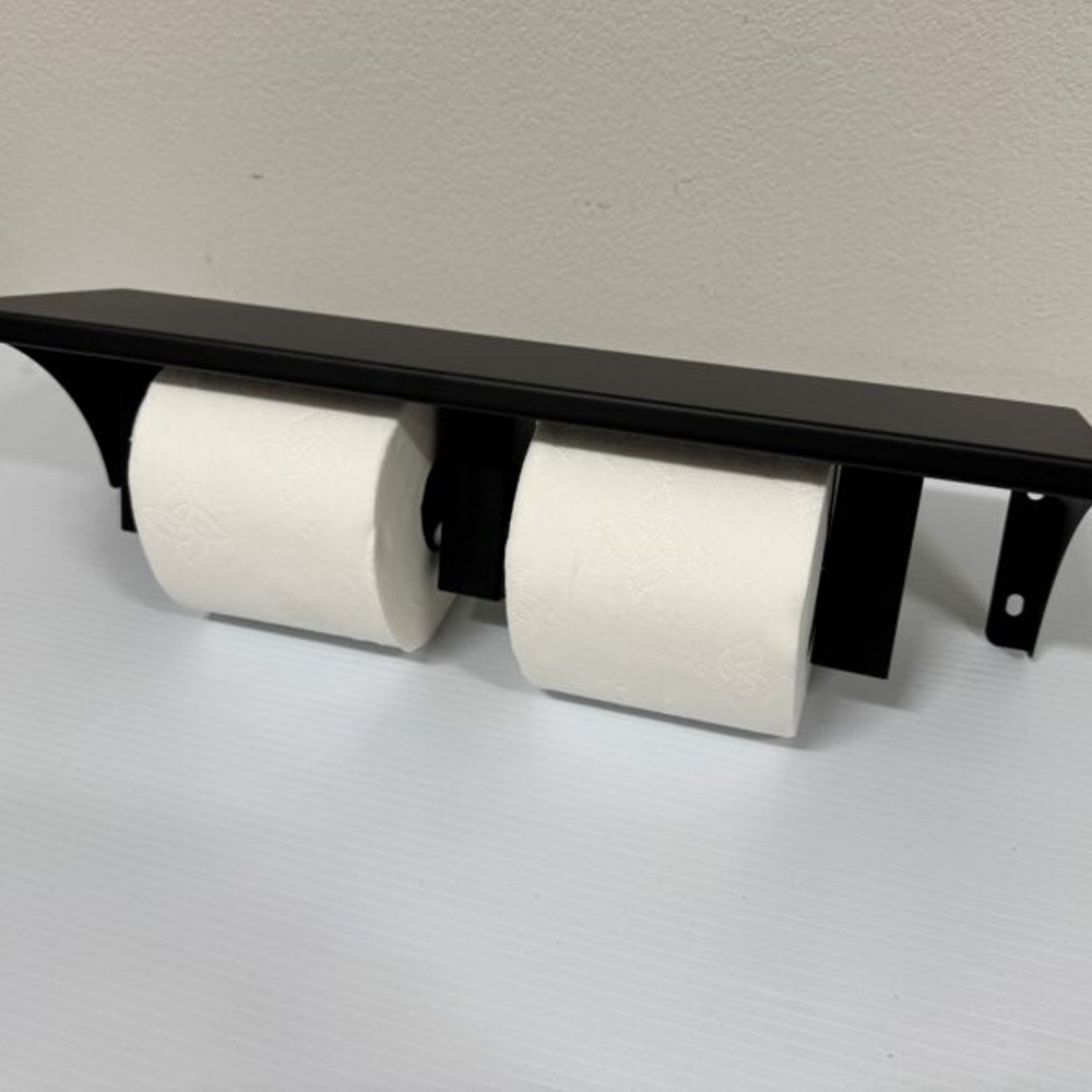 Toilet Paper Holder with Shelf - Image 3