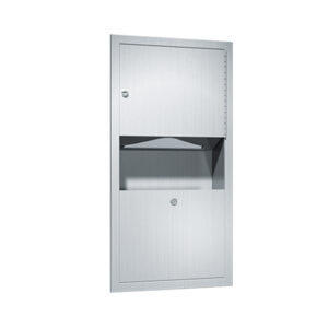 Paper Towel Dispenser and Waste Receptacle